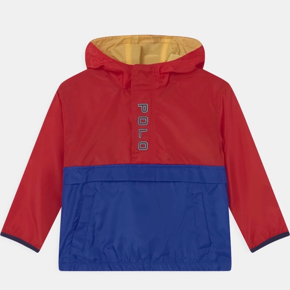 Kids Polo Ralph Lauren Colorblock Hooded Windbreaker Jacket